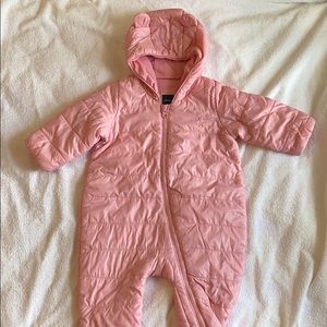 Baby Gap Pink lightweight snowsuit size (3-6m)